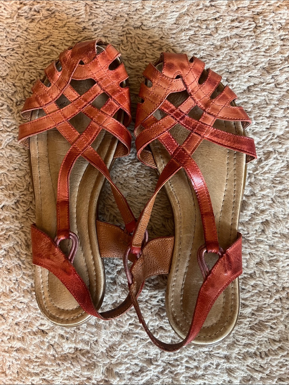 Strappy orange Jafa Women’s Slingback Sandals